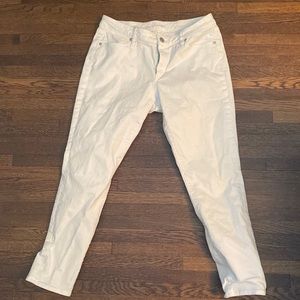 Loft White Curvy Jeans
